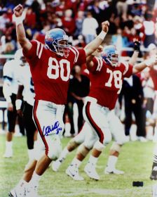 Wesley Walls Signed Ole Miss Rebels 16x20 NCAA Photo - Arms Raised