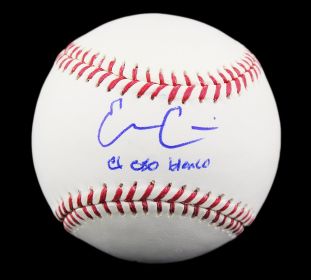 Evan Gattis Signed Atlanta Braves Rawlings MLB Baseball with "El Oso Blanco" Inscription"