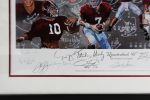 Multi-Signed Signed Alabama Crimson Tide Framed Quarterback U Print LE of 160