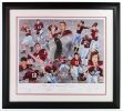 Multi-Signed Signed Alabama Crimson Tide Framed Quarterback U Print LE of 160