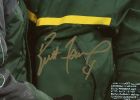 Brett Favre Signed Green Bay Packers Unframed 8x10 NFL Photo - Jersey Retirement with Starr