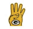 Brett Favre Green Bay Packers #4 Favre 1992-2007 Foam Hand