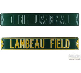 Green Bay Packers Lambeau Field Officially Licensed Authentic Steel 36x6 NFL Street Sign