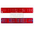 Ole Miss Rebels Avenue Authentic Steel NCAA Licensed Red & Blue Street Sign