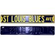 St. Louis Blues Avenue Officially Licensed Authentic Steel 36x6 Blue Yellow NHL Street Sign
