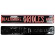 Baltimore Orioles Avenue Officially Licensed Authentic Steel 36x6 Orange & Black MLB Street Sign