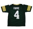 Brett Favre Signed Green Bay Custom Green Jersey With "HOF 16" Inscription