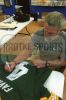 Brett Favre Signed Green Bay Custom Green Jersey With "HOF 16" Inscription