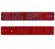 Atlanta Braves Avenue Officially Licensed Authentic Steel 36x6 Red & Navy Blue MLB Street Sign