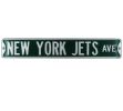 New York Jets Avenue Officially Licensed Authentic Steel 36x6 Green & White NFL Street Sign