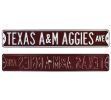 Texas A&M Aggies "Texas A&M Aggies Avenue" Officially Licensed Authentic Steel 36x6 Maroon & White NCAA Street Sign