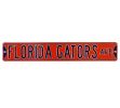 Florida Gators Avenue Officially Licensed Authentic Steel 36x6 Orange & Blue NCAA Street Sign