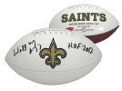 Willie Roaf Signed New Orleans Saints Embroidered NFL Logo Football with "HOF 2012" Inscription