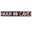 Mississippi State Bulldogs MSU Man Cave Officially Licensed Authentic Steel 36x6 Maroon & White NCAA Street Sign