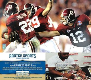 Mark Ingram Autographed/Signed 16x10 Photo Alabama Crimson Tide Artist Print