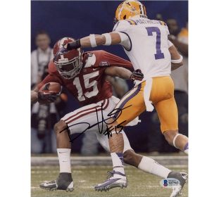 Darius Hanks Signed Alabama Crimson Tide Unframed 8x10 NCAA Photo "Catch Over Honey Badger"