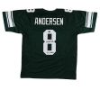Morten Andersen Signed Michigan State Green Throwback Custom Jersey with "Go Green" Inscription