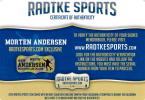 Morten Andersen Signed Michigan State Green Throwback Custom Jersey with "Go Green" Inscription