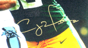 Clay Matthews Signed 20x24 Green Bay Packers Gallery Wrapped NFL Wall Mount Canvas - Tackling Cam Newton