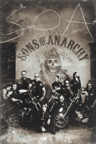 Tommy Flanagan Signed Sons Of Anarchy 36x24 Poster with 10 Characters