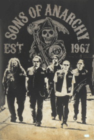 Tommy Flanagan Signed Sons Of Anarchy 36x24 Poster with 5 Characters