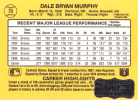 Dale Murphy Signed 1986 Donruss #78 Atlanta Braves Baseball Card