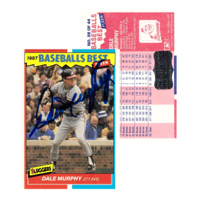Dale Murphy Signed 1987 Fleer #28 Atlanta Braves Baseball Card