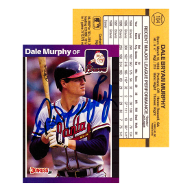 Dale Murphy Signed 1988 Donruss #104 Atlanta Braves Baseball Card