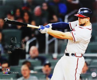 Ender Inciarte Signed Atlanta Braves Unframed 16x20 MLB Photo - with "1st SunTrust HR" Inscription LE of 111