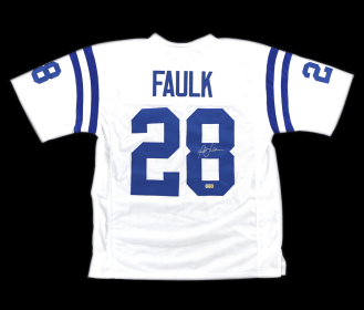 Marshall Faulk Signed Indianapolis White Custom Jersey