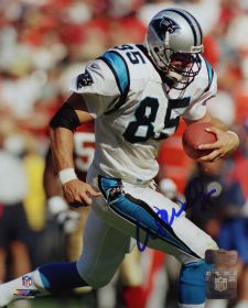 Wesley Walls Signed Carolina Panthers 8x10 NFL Photo - Running