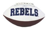 Wesley Walls Signed Ole Miss Rebels Embroidered NCAA Football