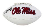 Wesley Walls Signed Ole Miss Rebels Embroidered NCAA Football