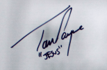 Tom Payne Signed The Walking Dead Unframed 16x20 Spotlight Photo with "Jesus" Inscription