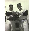 Whitey Ford Signed New York Yankees Unframed Black and White 16x20 Photo - with Yogi Berra