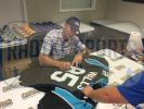 Wesley Walls Signed Carolina Custom Black Jersey
