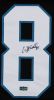 Wesley Walls Signed Carolina Custom Black Jersey