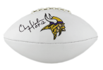 Chris Doleman Signed Minnesota Vikings Embroidered NFL Football with "HOF 12" Inscription