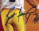 Brett Favre Signed Green Bay Packers Unframed 8x10 NFL Photo - Blue Ink With Urlacher