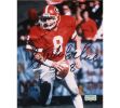 Buck Belue Signed Georgia Bulldogs Unframed 8x10 NCAA Photo - Red Jersey Black Ink