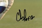 Chris Doleman Signed Minnesota Vikings Unframed 8x10 NFL Photo - White Jersey - With "HOF 12" Inscription