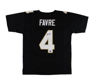 Brett Favre Signed Southern Miss Custom Black Jersey