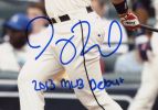 Joey Terdoslavich Signed Atlanta Braves Unframed 8x10 MLB Photo with "2013 MLB Debut" Inscription