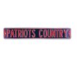New England Patriots Country Officially Licensed Authentic Steel 36x6 Blue & Red NFL Street Sign