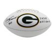 Jerry Kramer Signed Green Bay Packers Embroidered White NFL Football with "S.B. I & II, HOF 2018" Inscription