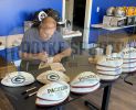 Jerry Kramer Signed Green Bay Packers Embroidered White NFL Football with "S.B. I & II, HOF 2018" Inscription