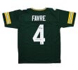 Brett Favre Signed Green Bay Custom Green Jersey With "95, 96, 97 NFL MVP" Inscription