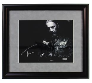 Tommy Flanagan Signed Sons Of Anarchy Framed 11x14 Black and White Photo