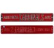 Arizona Cardinals Avenue Officially Licensed Authentic Steel 36x6 Red & Black NFL Street Sign