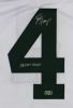 Brett Favre Signed Green Bay White Custom Jersey With "SB XXXI Champ" Inscription